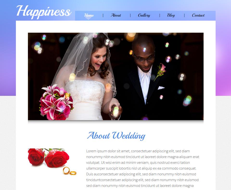 个人结婚相册主页网站模板html
