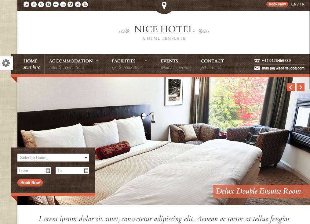 酒店房间预订网页html