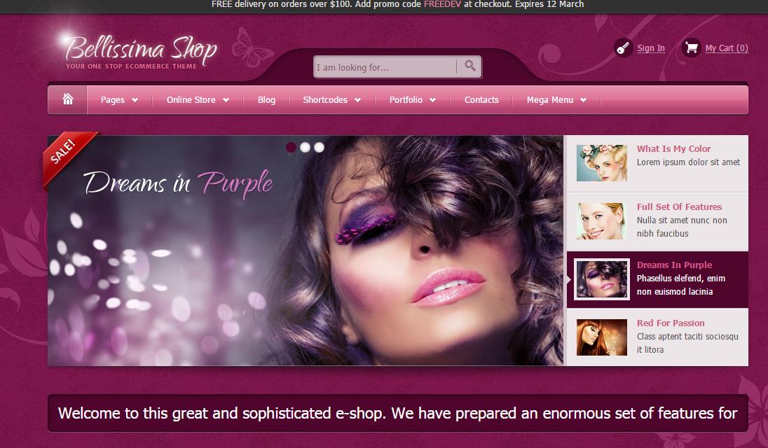 欧美时尚化妆品购物商城模板html
